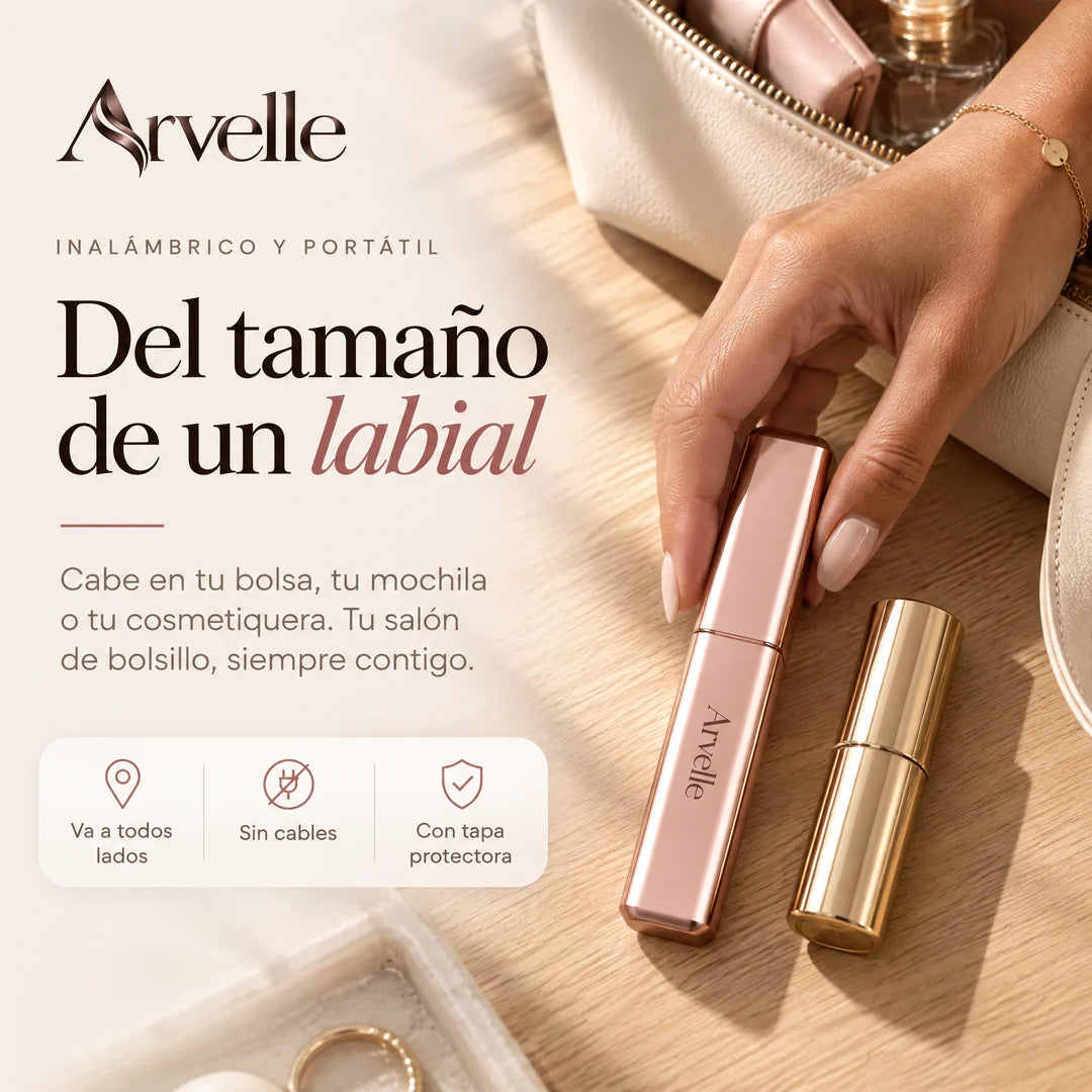 Mini styler Arvelle del tamaño de un labial