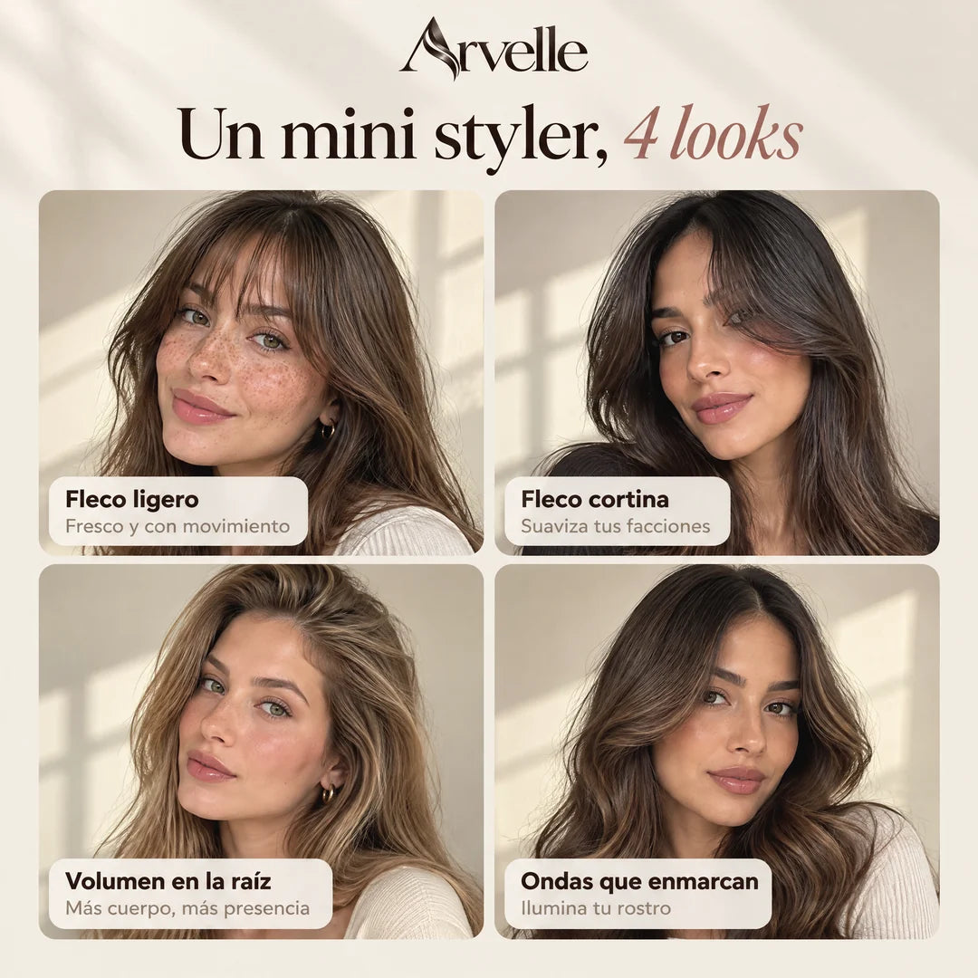 4 looks con el mini styler Arvelle