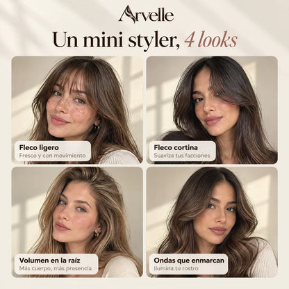 4 looks con el mini styler Arvelle